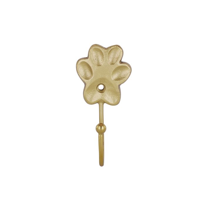 Paw Metal Wall Hook Gold