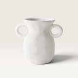 Pilu w/ears White Vase-House of Holabox