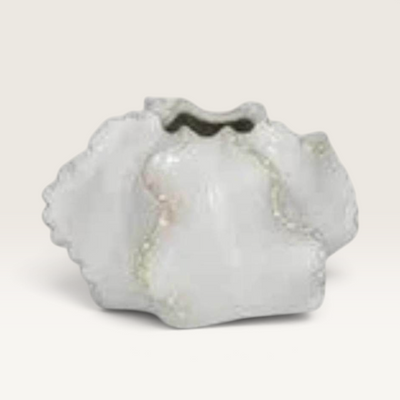 Reef Ceramic Vase – Natural White