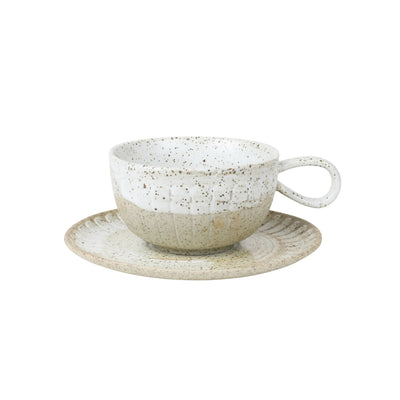 ‘Robert Gordon’ Cup & Saucer White Ceylon