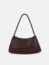 Roselle Woven Shoulder Bag in Brown-House of Holabox