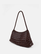 Roselle Woven Shoulder Bag in Brown-House of Holabox