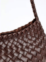 Roselle Woven Shoulder Bag in Brown-House of Holabox