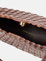 Roselle Woven Shoulder Bag in Brown-House of Holabox