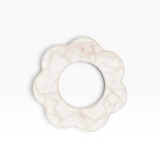 Scallop Edge Napkin Rings - Set Of 4-Pearl-House of Holabox