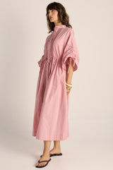 Etta Lace Detailed Dress - Dusty Rose