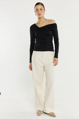 TESS ASSYM TOP - Black