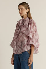 Eve Pussybow Blouse - Orchid