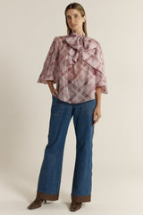 Eve Pussybow Blouse - Orchid