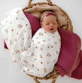 'Snuggle Hunny’ Organic Muslin Wraps-Ladybug-House of Holabox