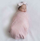 'Snuggle Hunny’ Organic Muslin Wraps-Musk Pink-House of Holabox