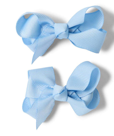 ‘Snuggle Hunny’ Piggy Tail Hair Clips - Assorted Colours – Baby Blue