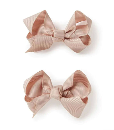 ‘Snuggle Hunny’ Piggy Tail Hair Clips - Assorted Colours – Nude