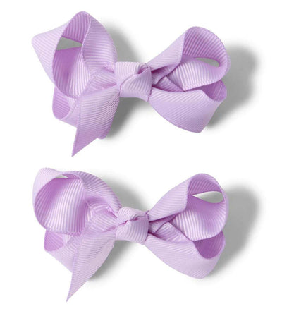 ‘Snuggle Hunny’ Piggy Tail Hair Clips - Assorted Colours – Soft Violet