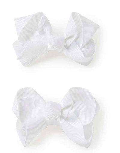 ‘Snuggle Hunny’ Piggy Tail Hair Clips - Assorted Colours – White