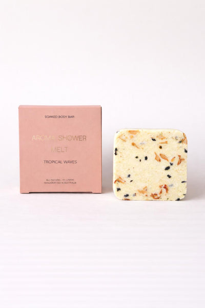 Soaked Body Bar Aroma Shower Melts – Assorted Essential Oil Blends – Tropical Waves