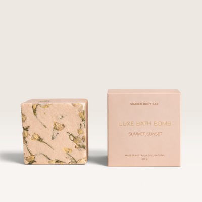 Soaked Body Bar | Luxe Bath Bombs – Assorted Scents – Summer Sunset