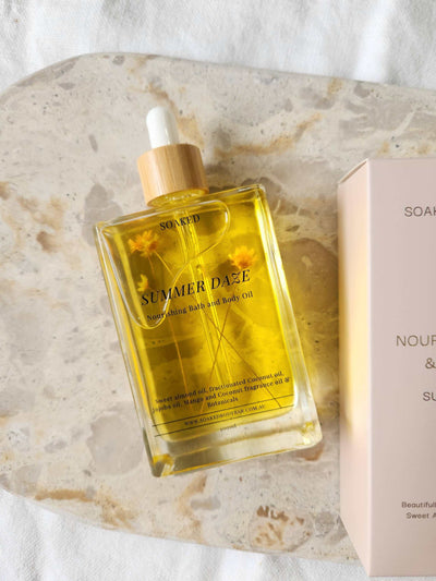 'Soaked' Nourishing Bath and Body Oils – Summer Daze