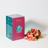 Box of Sweeta gummy candy on a white background
