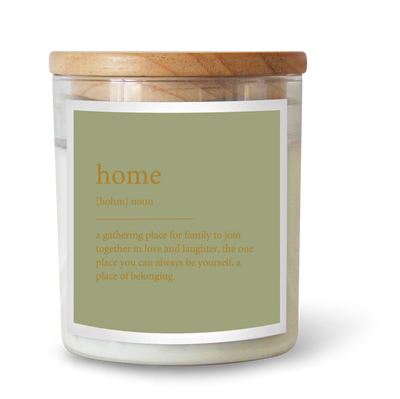 ‘The Commonfolk Collective’ Foil Dictionary Candles – Home