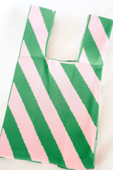 THE FIESTA BAGS-Green Pink Stripe-House of Holabox