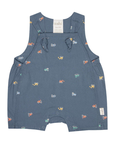 ‘Toshi’ Baby Folk Romper – Diggers / 000