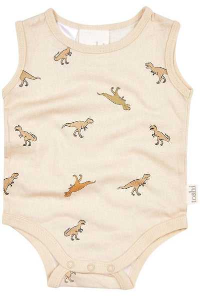 ‘Toshi’ Boys Onesie Singlets - Assorted Prints – Dinosaura