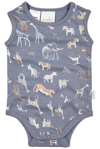 ‘Toshi’ Boys Onesie Singlets - Assorted Prints – Wild Tribe