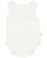 ‘Toshi’ Organic Singlet Onesie (assorted colours)-Cream-0000-House of Holabox
