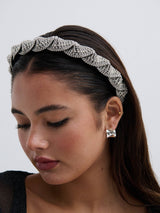 Twist Rhinestone Statement Headband-House of Holabox