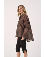 Val Oversized Shirt - Chocolate 