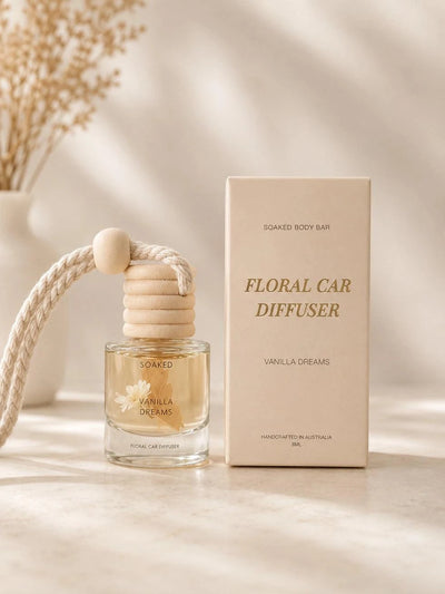 Soaked Body Bar | Floral Car Diffusers – Vanilla Dreams