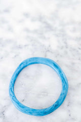 Colorful handmade Wave Resin Stacking Bangles in assorted colors with textured layered design
