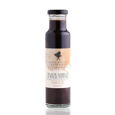 ‘Yarra Valley Gourmet Foods’ Black Garlic & Wild Thyme Worcestershire Sauce – 250ml