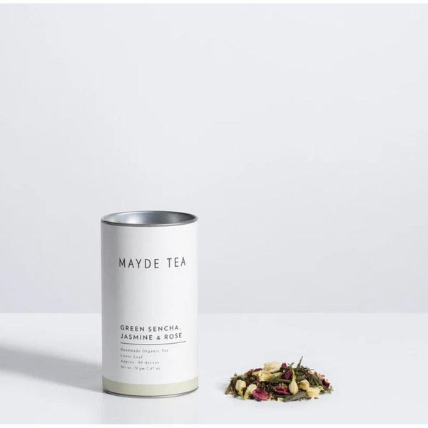 ‘Mayde Tea’ Green Sencha, Jasmine & Rose Loose Leaf Tea 70g