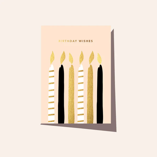 ‘Elm Paper’ Birthday Wishes Candles Card