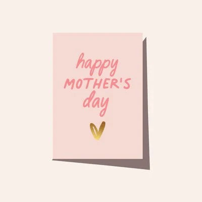 ‘Elm Paper’ Happy Mothers Day Gold Mini Heart