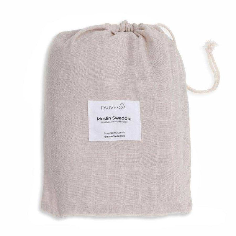 'Fauve + Co' - Flax Essentials Cotton Muslin Wrap