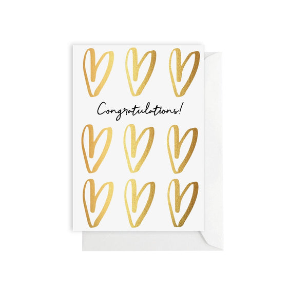 Elm Paper - Congratulations Hearts Card