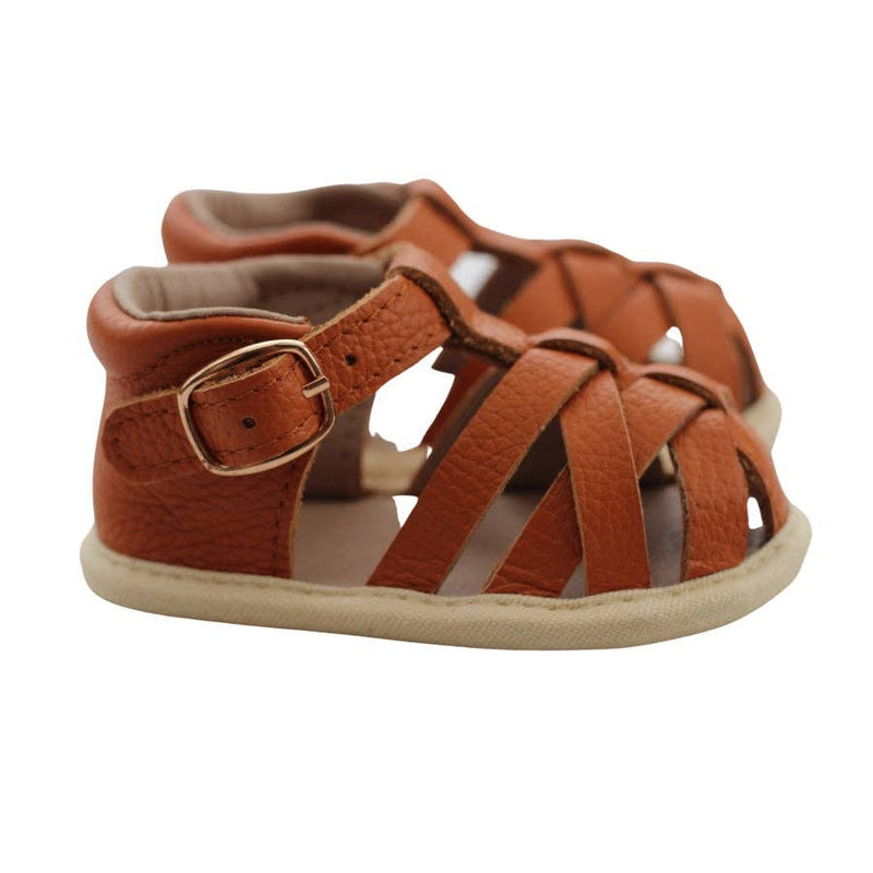 ‘Fauve + Co’ Dakota Leather Sandals Tan