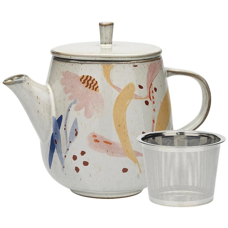 ‘Ecology’Paper Daisies Teapot with Stainless Steel Strainer 1L