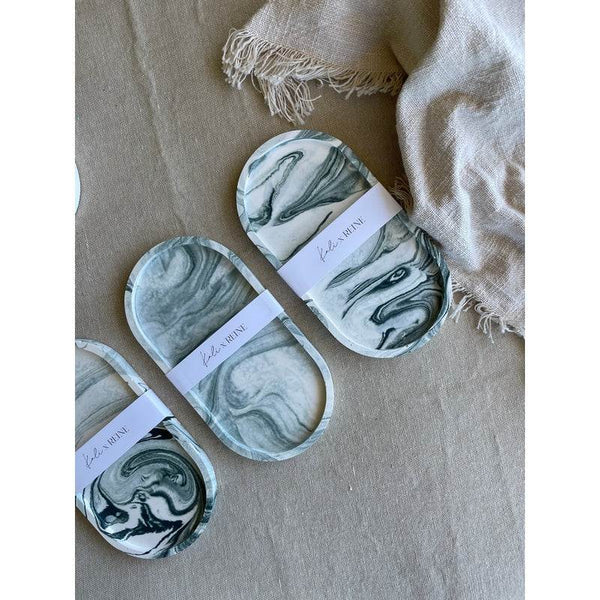 ‘Kali Avenue’ Luxe Collection Marble Oval Tray