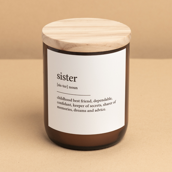 'The Commonfolk Collective' Sister Dictionary Meaning Candle