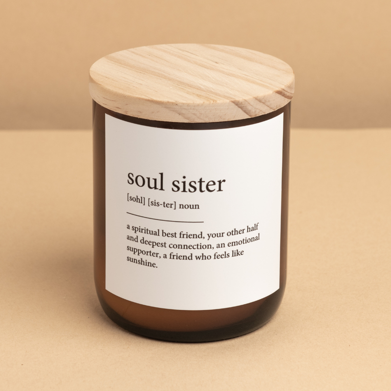 'The Commonfolk Collective' Soul Sister Dictionary Meaning Candle
