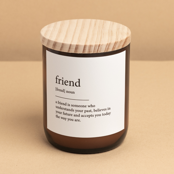 'The Commonfolk Collective' Friend Dictionary Meaning Candle