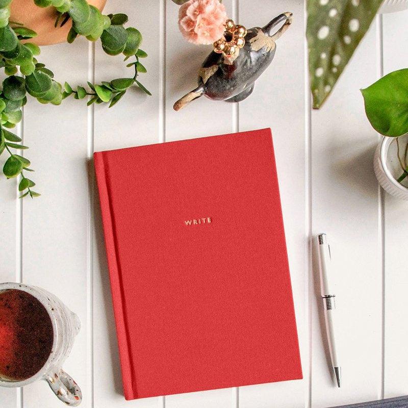 'Write to Me' Write - Lined JournalJournal whatever subject you like with this 100 lined and 44 blank paged journal. 
Use it to map out your week, write lists, daydream, set your goals or gratitude’s.Write to Me