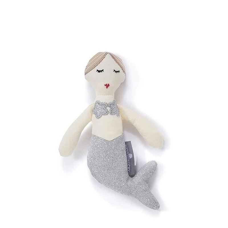 'Nana Huchy' Mimi Mermaid Silver RattleA rare member of the (now protected) smallest breed of mermaid, this little silver lady leapt from her rock-pool into a little girl's hand and hasn't looked back sinNana Huchy