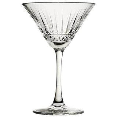 'Salt + Pepper' Martini Glass