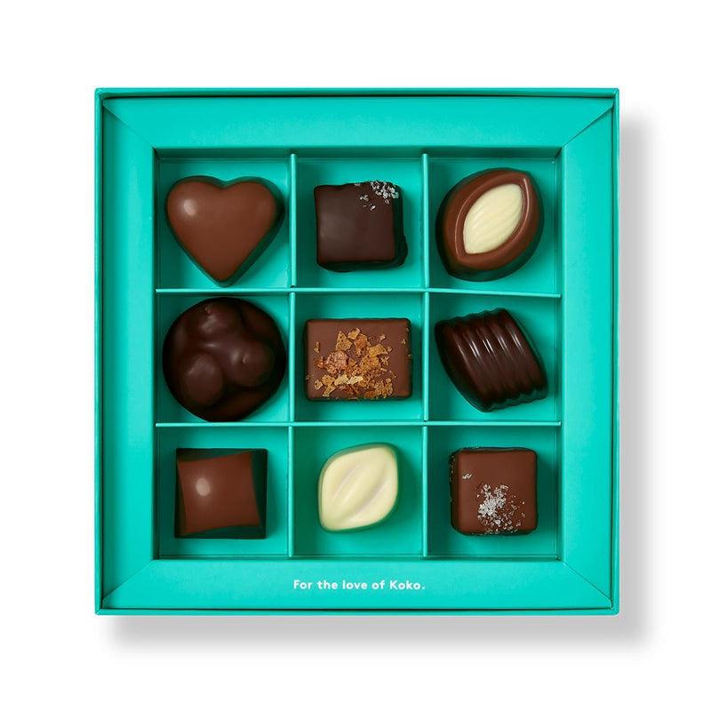 'Koko Black'  Festive Pralines - 9 Handcrafted



A merry medley of nine white, milk and dark chocolate pralines to make each moment shine so bright! Our chocolatiers have handcrafted, picked and placed each praKOKO BLACK