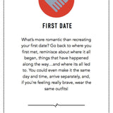 'Little Global' The We Do Game - Couples Edition
A collection of unique, fun, date activities for couples to do. Together.
It’s easy to play – just pick a card at random out of the box just like a lucky dip – and Little Global